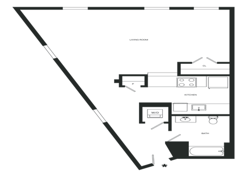 Beyond Floor Plan | 616 Sq. Ft. at Mayton Transfer Lofts, Virginia, 23803